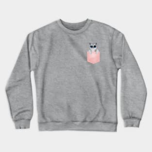 cat pocket Crewneck Sweatshirt